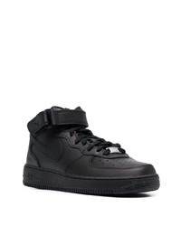 Baskets montantes en cuir noires Nike