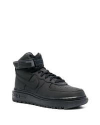 Baskets montantes en cuir noires Nike