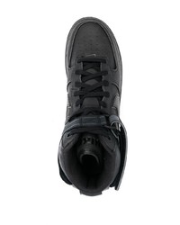 Baskets montantes en cuir noires Nike