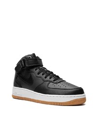 Baskets montantes en cuir noires Nike