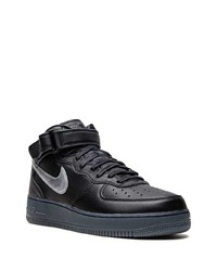 Baskets montantes en cuir noires Nike