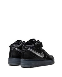 Baskets montantes en cuir noires Nike