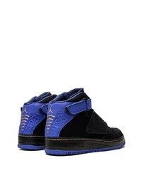 Baskets montantes en cuir noires Jordan