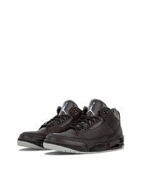 Baskets montantes en cuir noires Jordan