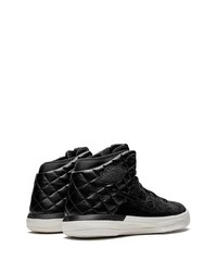 Baskets montantes en cuir noires Jordan