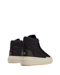 Baskets montantes en cuir noires Y-3