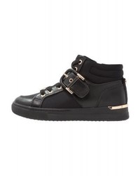 Baskets montantes en cuir noires Aldo