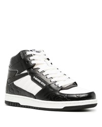 Baskets montantes en cuir noires A Bathing Ape