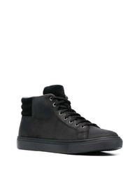 Baskets montantes en cuir noires UGG