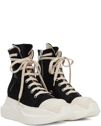 Baskets montantes en cuir noires Rick Owens DRKSHDW