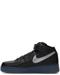 Baskets montantes en cuir noires Nike