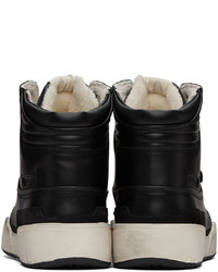 Baskets montantes en cuir noires Isabel Marant