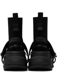 Baskets montantes en cuir noires Balmain