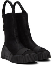 Baskets montantes en cuir noires Boris Bidjan Saberi