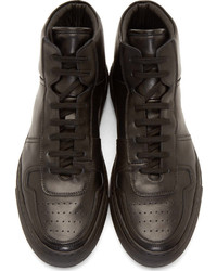 Baskets montantes en cuir noires Common Projects