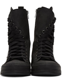 Baskets montantes en cuir noires Ann Demeulemeester