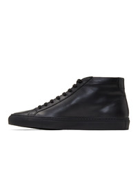 Baskets montantes en cuir noires Common Projects