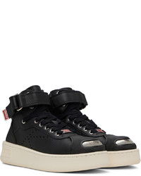 Baskets montantes en cuir noires Kenzo