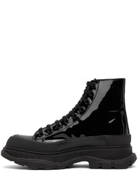 Baskets montantes en cuir noires Alexander McQueen