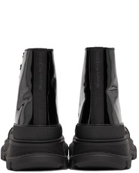 Baskets montantes en cuir noires Alexander McQueen