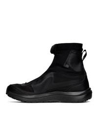 Baskets montantes en cuir noires 11 By Boris Bidjan Saberi