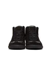 Baskets montantes en cuir noires Maison Margiela