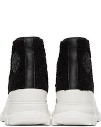 Baskets montantes en cuir noires Alexander McQueen