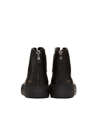 Baskets montantes en cuir noires Woman by Common Projects