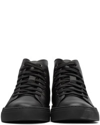 Baskets montantes en cuir noires Tiger of Sweden