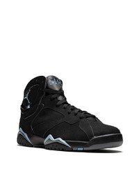 Baskets montantes en cuir noires Jordan