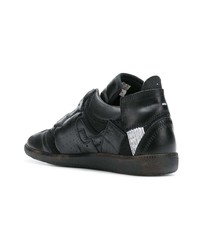 Baskets montantes en cuir noires Maison Margiela