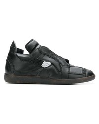 Baskets montantes en cuir noires Maison Margiela