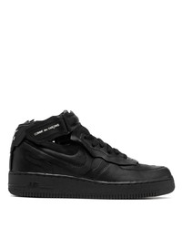 Baskets montantes en cuir noires Comme Des Garcons Homme Plus