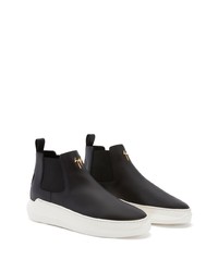 Baskets montantes en cuir noires Giuseppe Zanotti