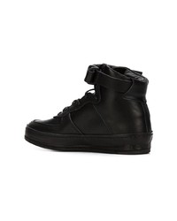 Baskets montantes en cuir noires Hender Scheme