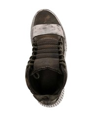 Baskets montantes en cuir noires Boris Bidjan Saberi