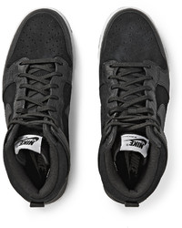 Baskets montantes en cuir noires Nike