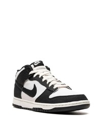 Baskets montantes en cuir noires Nike