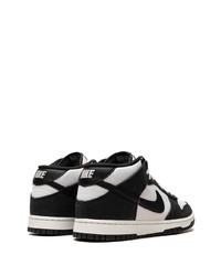 Baskets montantes en cuir noires Nike