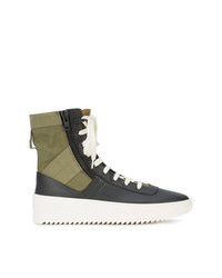 Baskets montantes en cuir noires Fear Of God