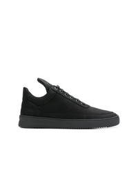 Baskets montantes en cuir noires Filling Pieces