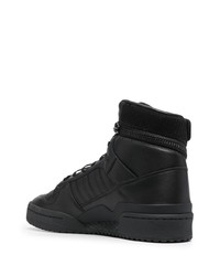 Baskets montantes en cuir noires Y-3