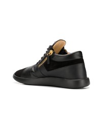 Baskets montantes en cuir noires Giuseppe Zanotti Design