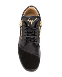 Baskets montantes en cuir noires Giuseppe Zanotti Design