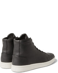 Baskets montantes en cuir noires Balenciaga