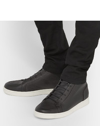 Baskets montantes en cuir noires Balenciaga