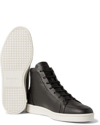 Baskets montantes en cuir noires Balenciaga