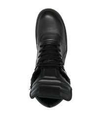 Baskets montantes en cuir noires Rick Owens