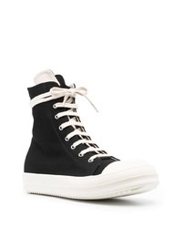 Baskets montantes en cuir noires Rick Owens DRKSHDW