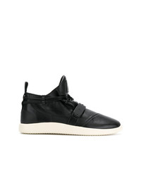 Baskets montantes en cuir noires Giuseppe Zanotti Design